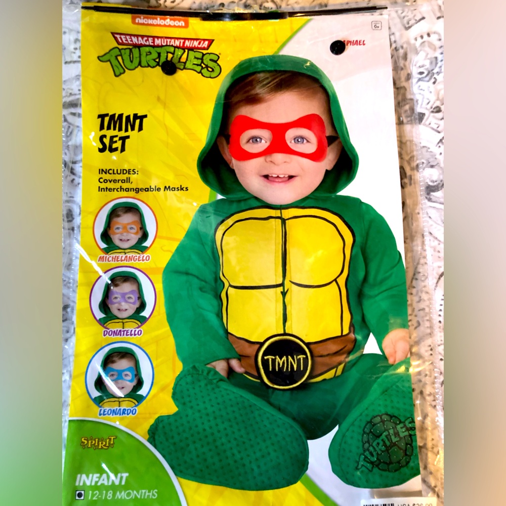 Infant ninja turtle Halloween costume